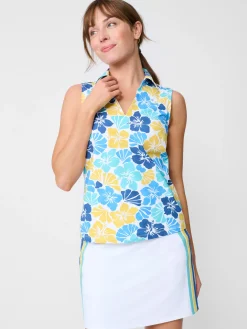 Aida Sleeveless Top In Beach Blossom-J.McLaughlin Discount