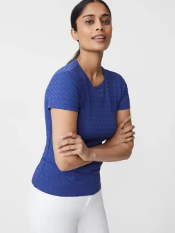 Allie Cap Sleeve Tee In Fernwood Geo Jacquard-J.McLaughlin Outlet