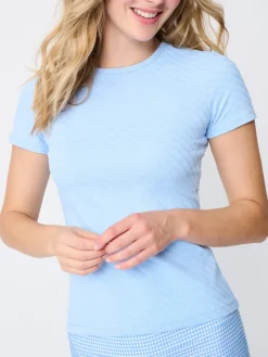 Allie Cap Sleeve Tee In Fernwood Geo Jacquard-J.McLaughlin Hot