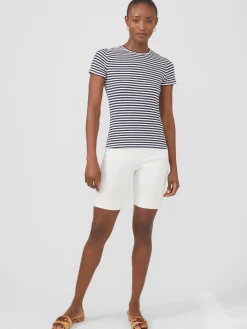 Allie Cap Sleeve Tee In Stripe-J.McLaughlin Best