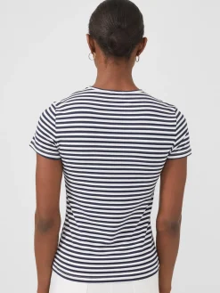 Allie Cap Sleeve Tee In Stripe-J.McLaughlin Best