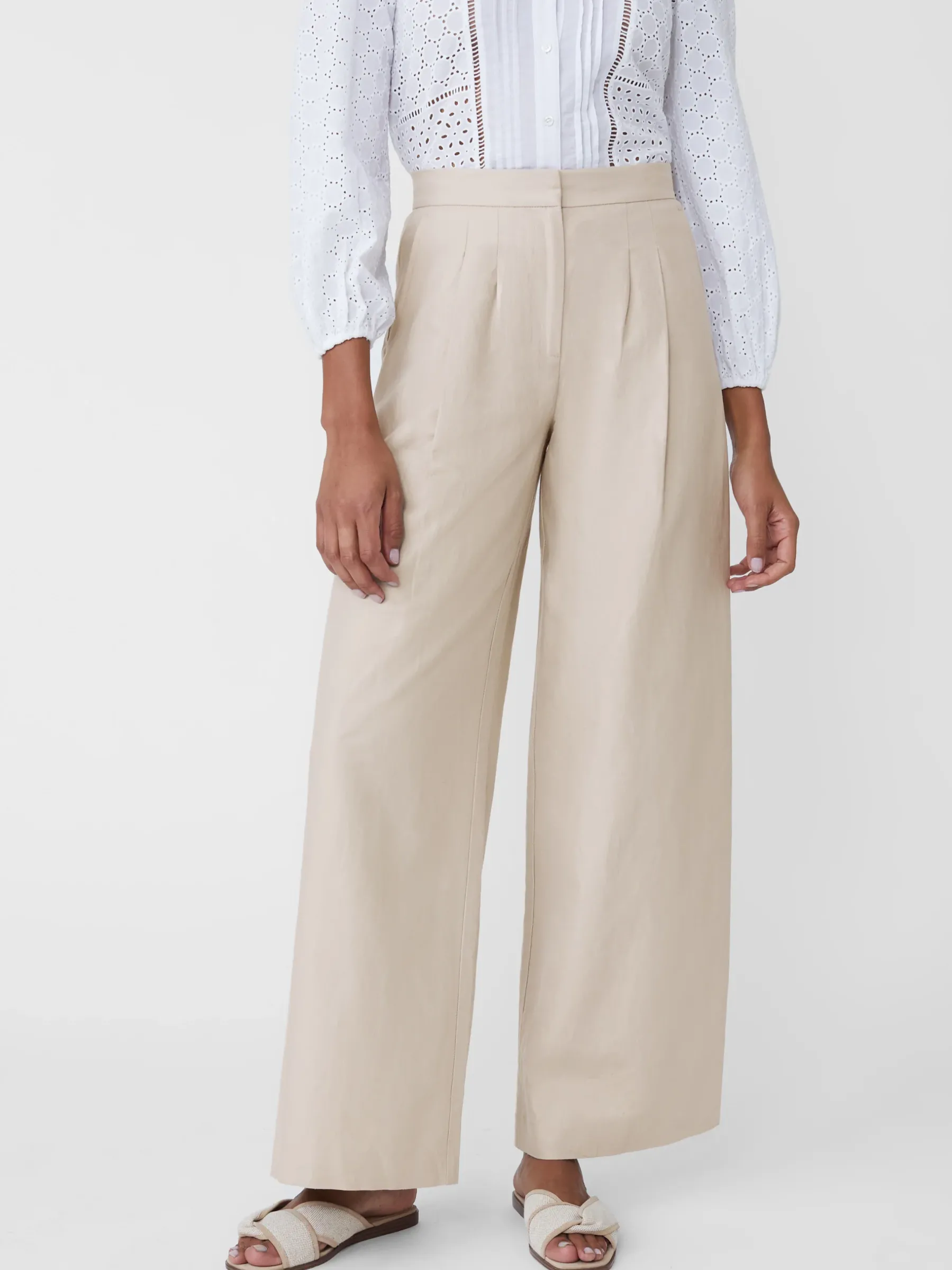 Amal Linen Blend Pants-J.McLaughlin Online