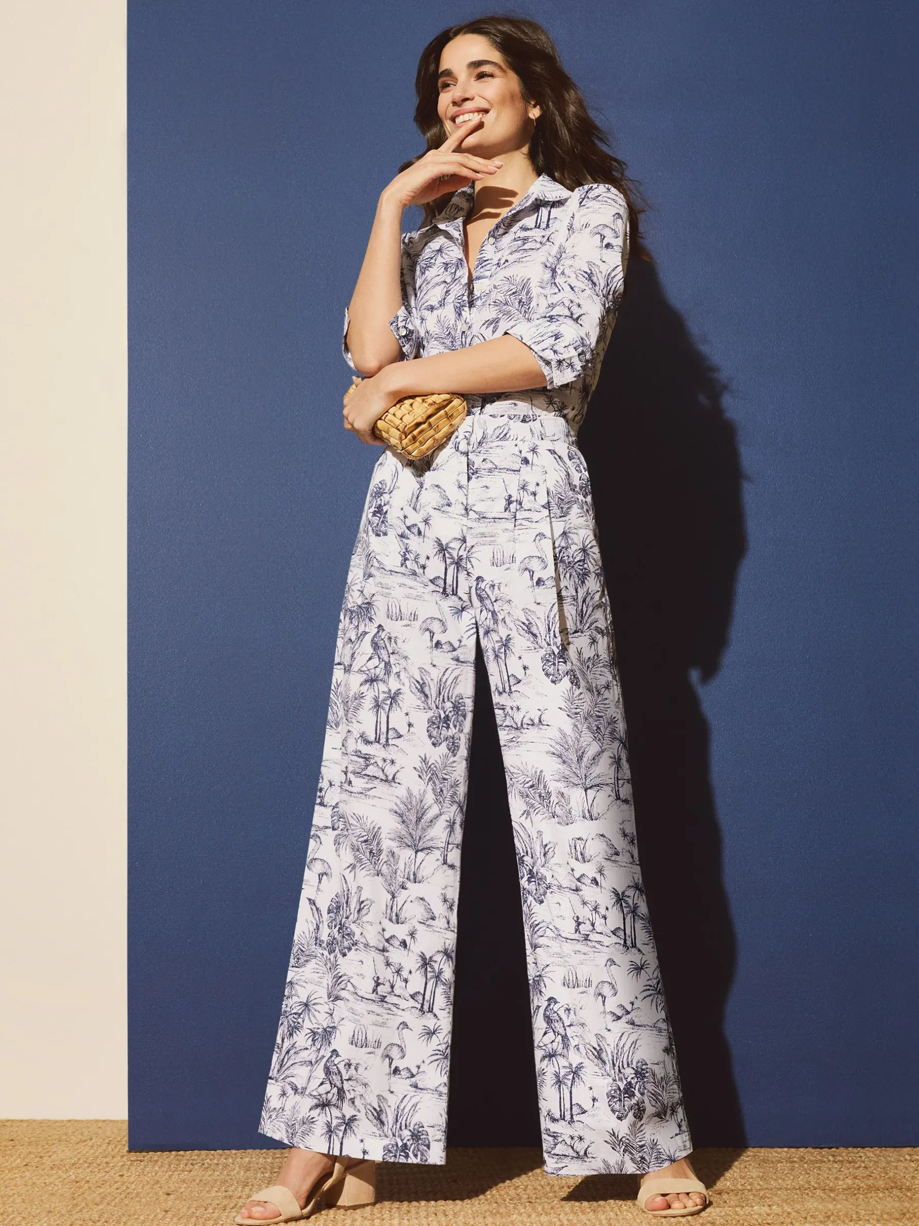 Amal Pants In Heron Toile-J.McLaughlin New