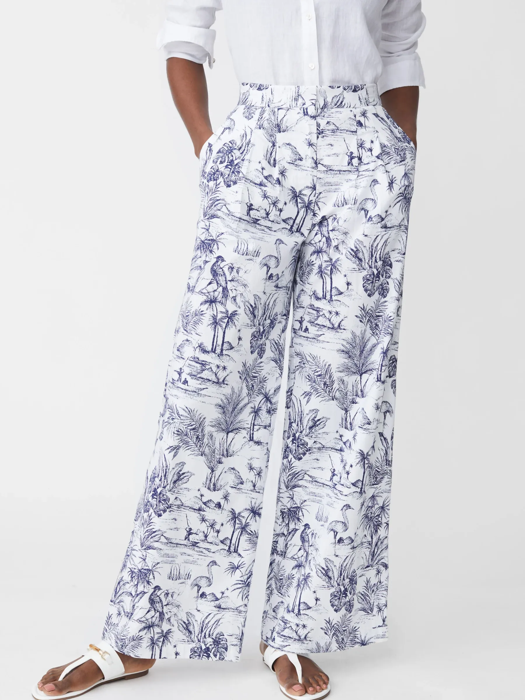 Amal Pants In Heron Toile-J.McLaughlin New