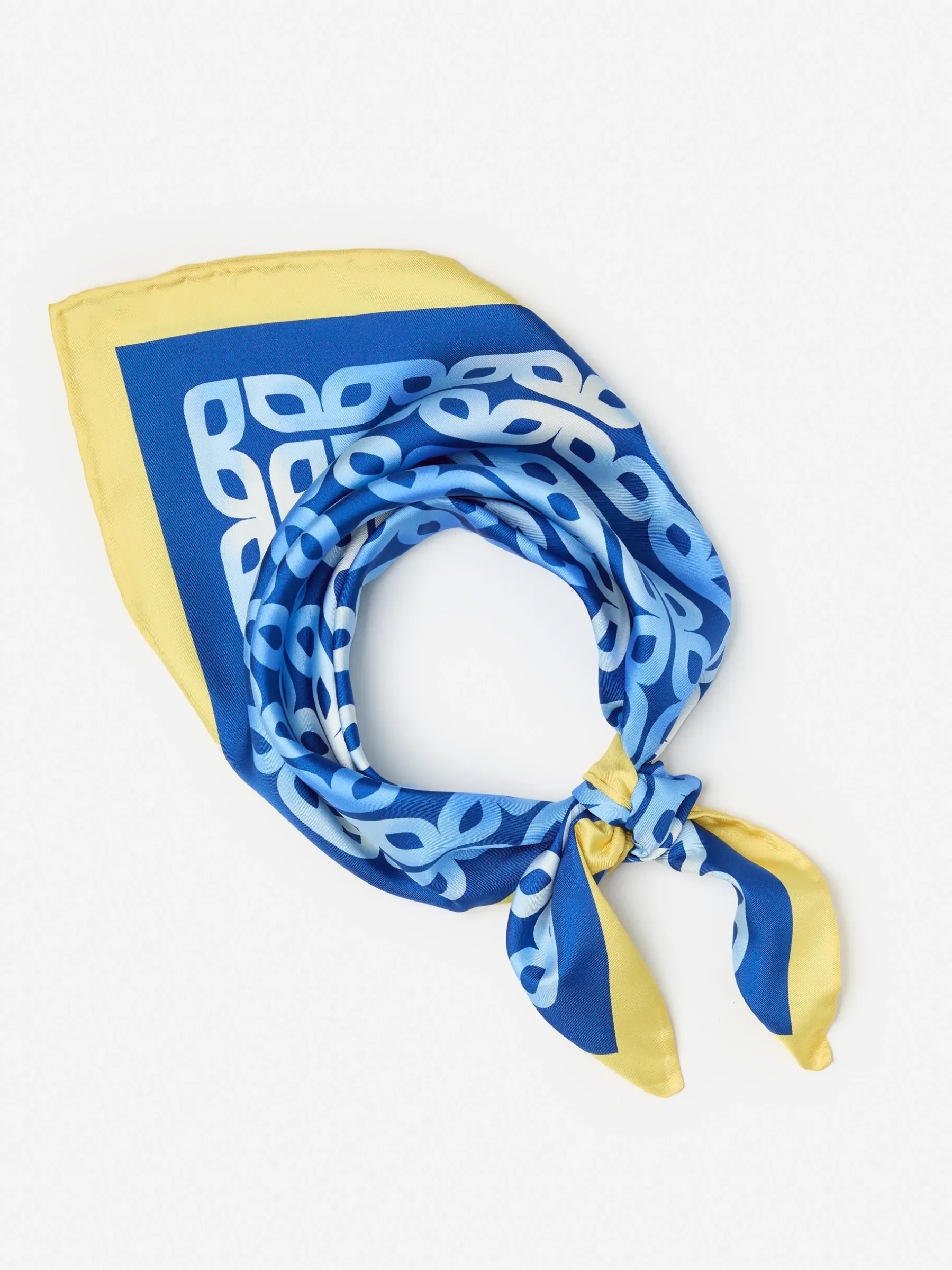 Amoura Silk Scarf In Mini Block Chain Square-J.McLaughlin Fashion