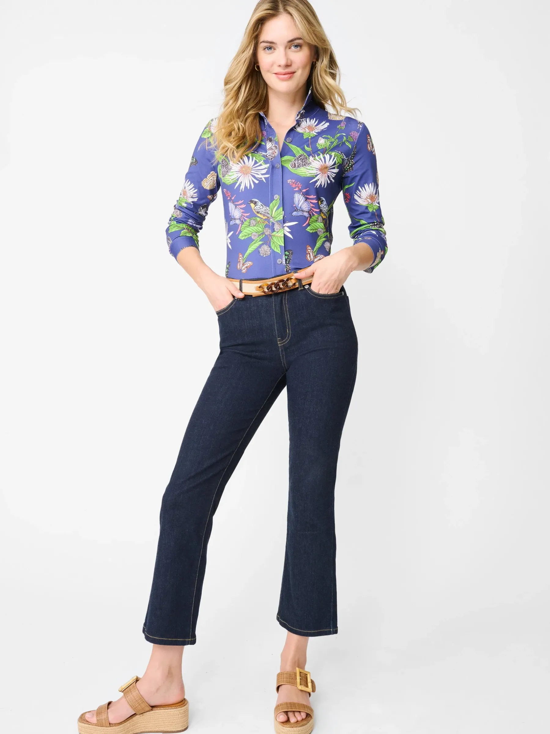Betty Shirt In Jardin Mariposa-J.McLaughlin New