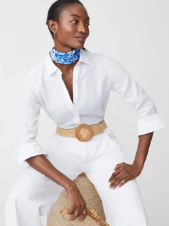 Britt Linen Shirt-J.McLaughlin Fashion