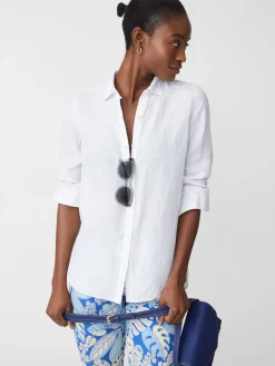 Britt Linen Shirt-J.McLaughlin Fashion