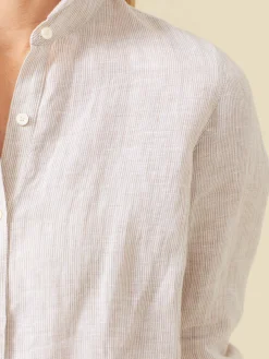 Britt Linen Shirt In Stripe-J.McLaughlin Clearance