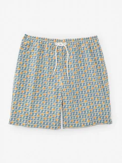 Bruce 7" Swim Trunks In Colorguard Creation-J.McLaughlin Online