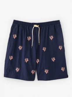 Bruce 7" Swim Trunks In Coral-J.McLaughlin Discount
