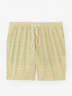 Bruce 7" Swim Trunks In Local Catch-J.McLaughlin Outlet