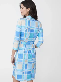 Brynn Dress In Paintbrush Plaid-J.McLaughlin Sale