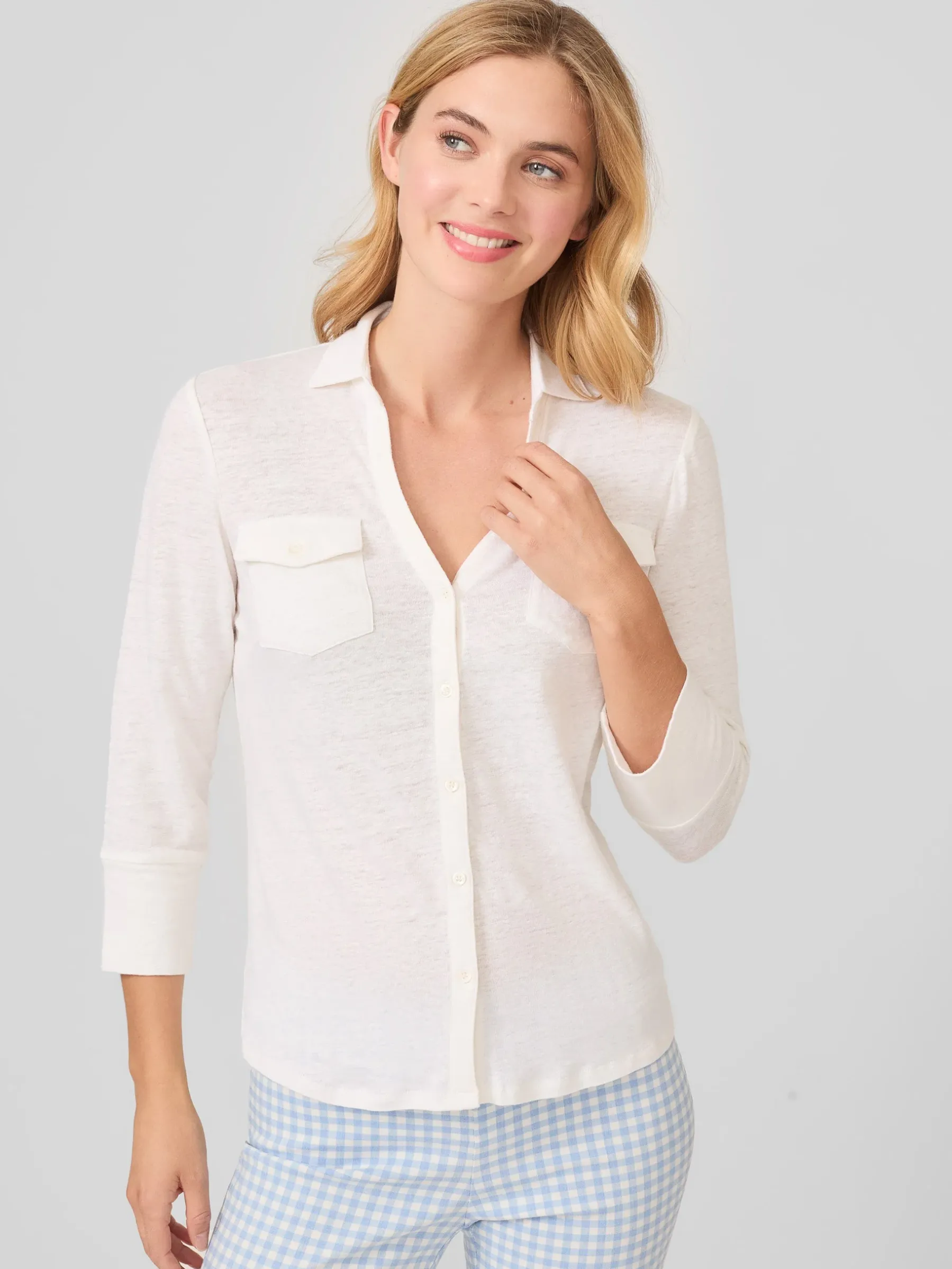 Brynn Linen Shirt-J.McLaughlin New