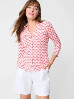Brynn Linen Shirt In Gingko Mosaic-J.McLaughlin Clearance