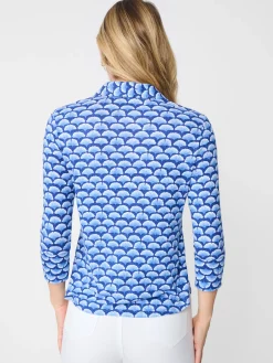 Brynn Linen Shirt In Gingko Mosaic-J.McLaughlin Online
