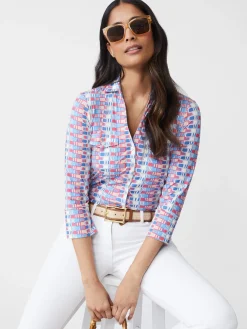 Brynn Lyford Jersey Shirt In Square Code-J.McLaughlin Fashion