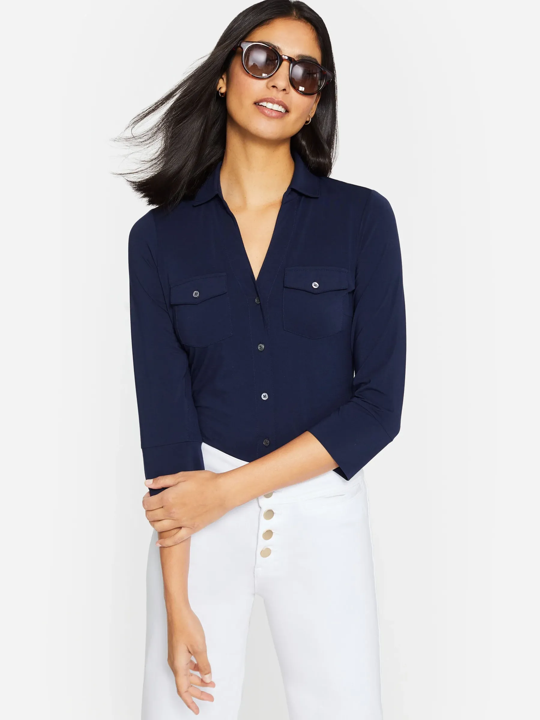 Brynn Lyford Jersey Shirt-J.McLaughlin New