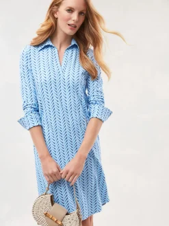 Cagney Dress In Chevron Charade-J.McLaughlin Discount
