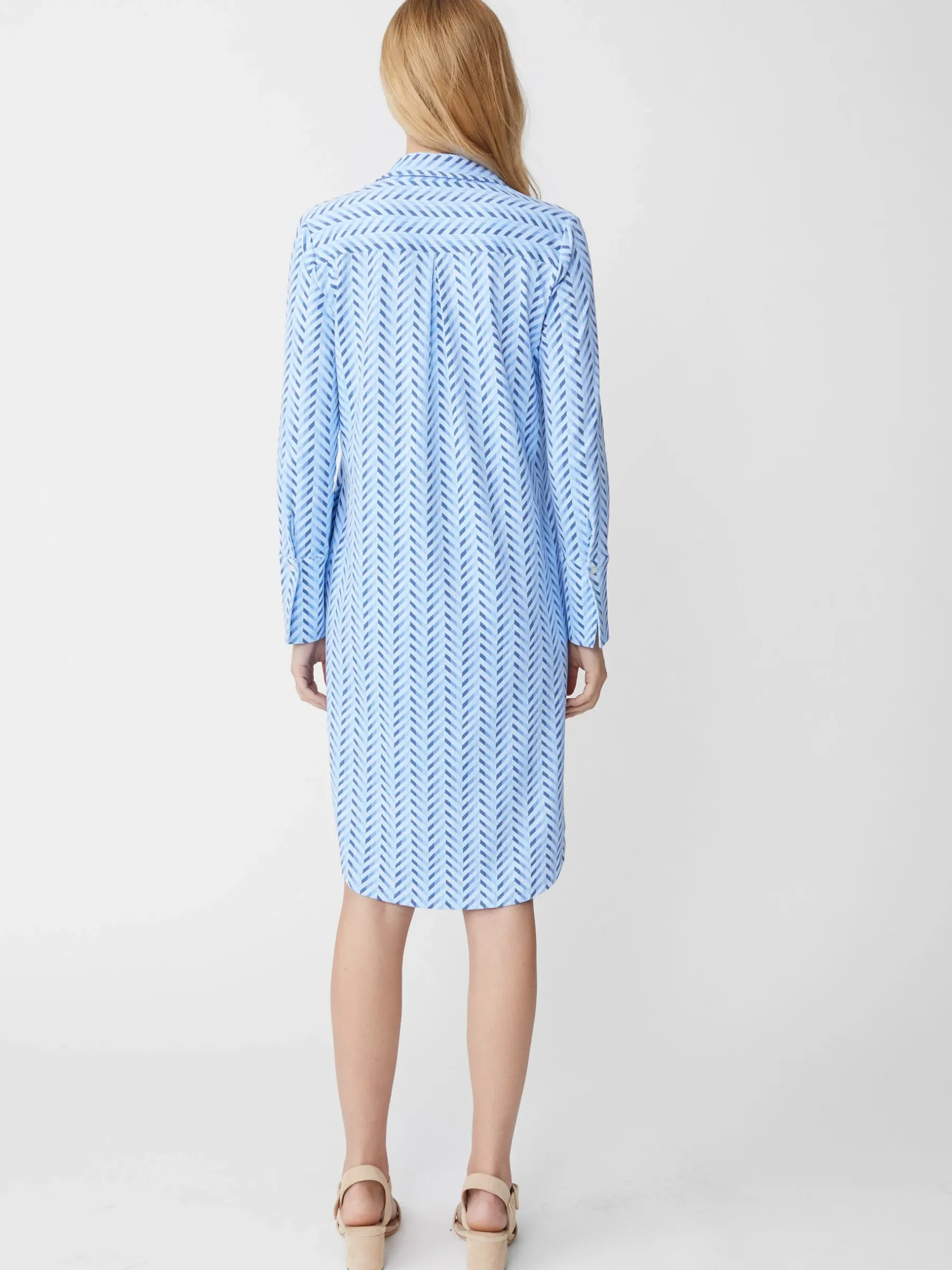 Cagney Dress In Chevron Charade-J.McLaughlin Discount