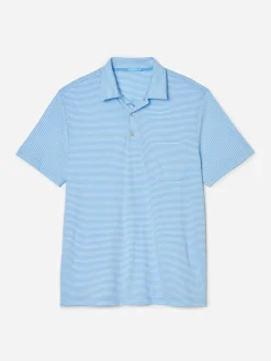 Callahan Cotton Polo In Stripe-J.McLaughlin Outlet