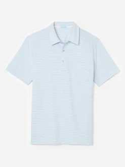 Callahan Cotton Polo In Stripe-J.McLaughlin New