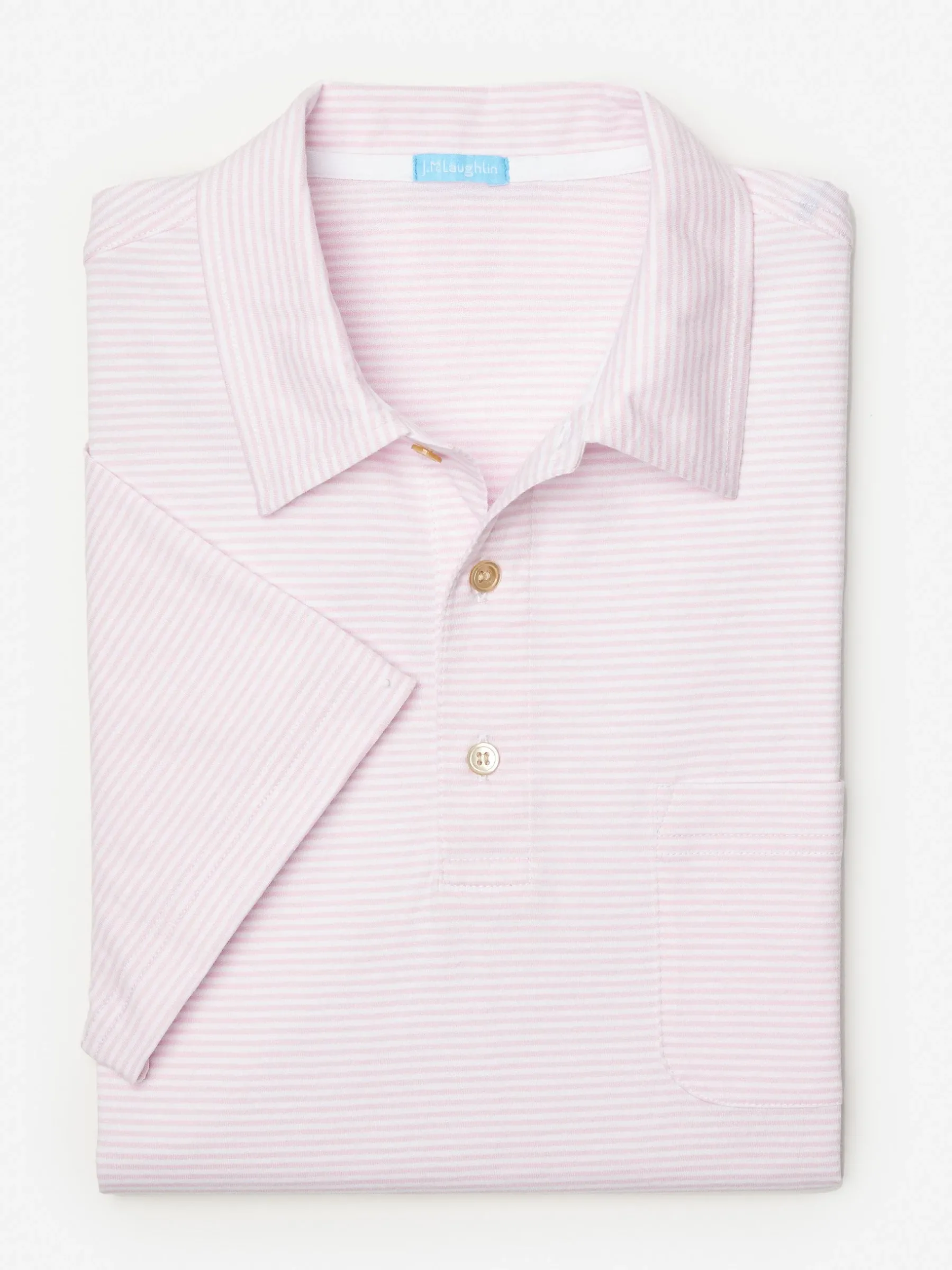 Callahan Cotton Polo In Stripe-J.McLaughlin Discount