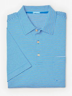 Callahan Cotton Polo In Stripe-J.McLaughlin New