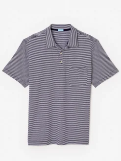Callahan Cotton Polo In Stripe-J.McLaughlin Hot
