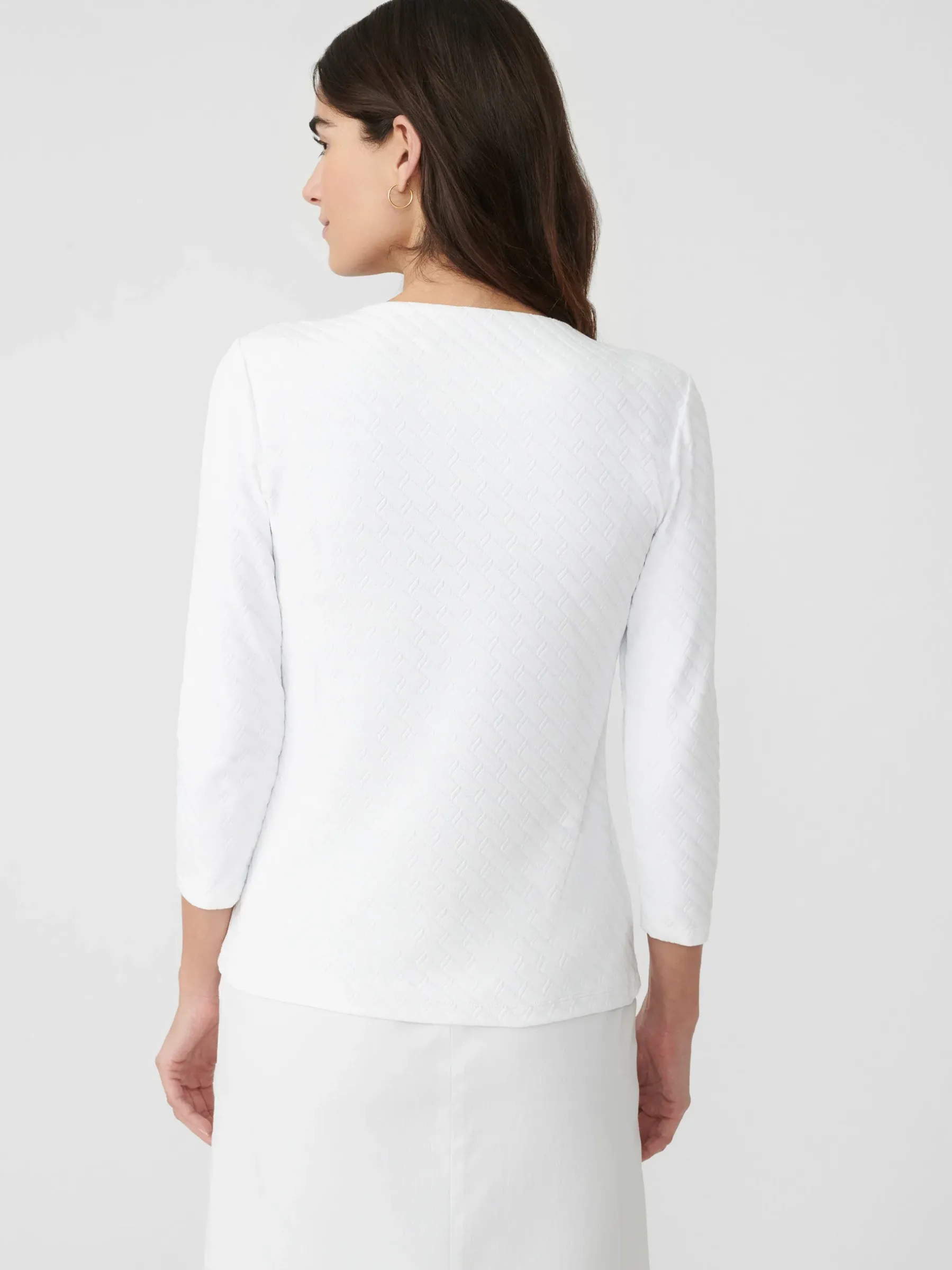 Carly Top In Fernwood Geo Jacquard-J.McLaughlin Fashion