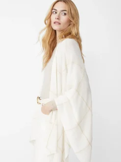 Chantal Cashmere Wrap In Window Pane-J.McLaughlin Outlet