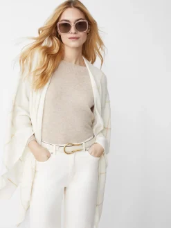 Chantal Cashmere Wrap In Window Pane-J.McLaughlin Outlet