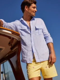 Christos Classic Fit Linen Shirt-J.McLaughlin Fashion