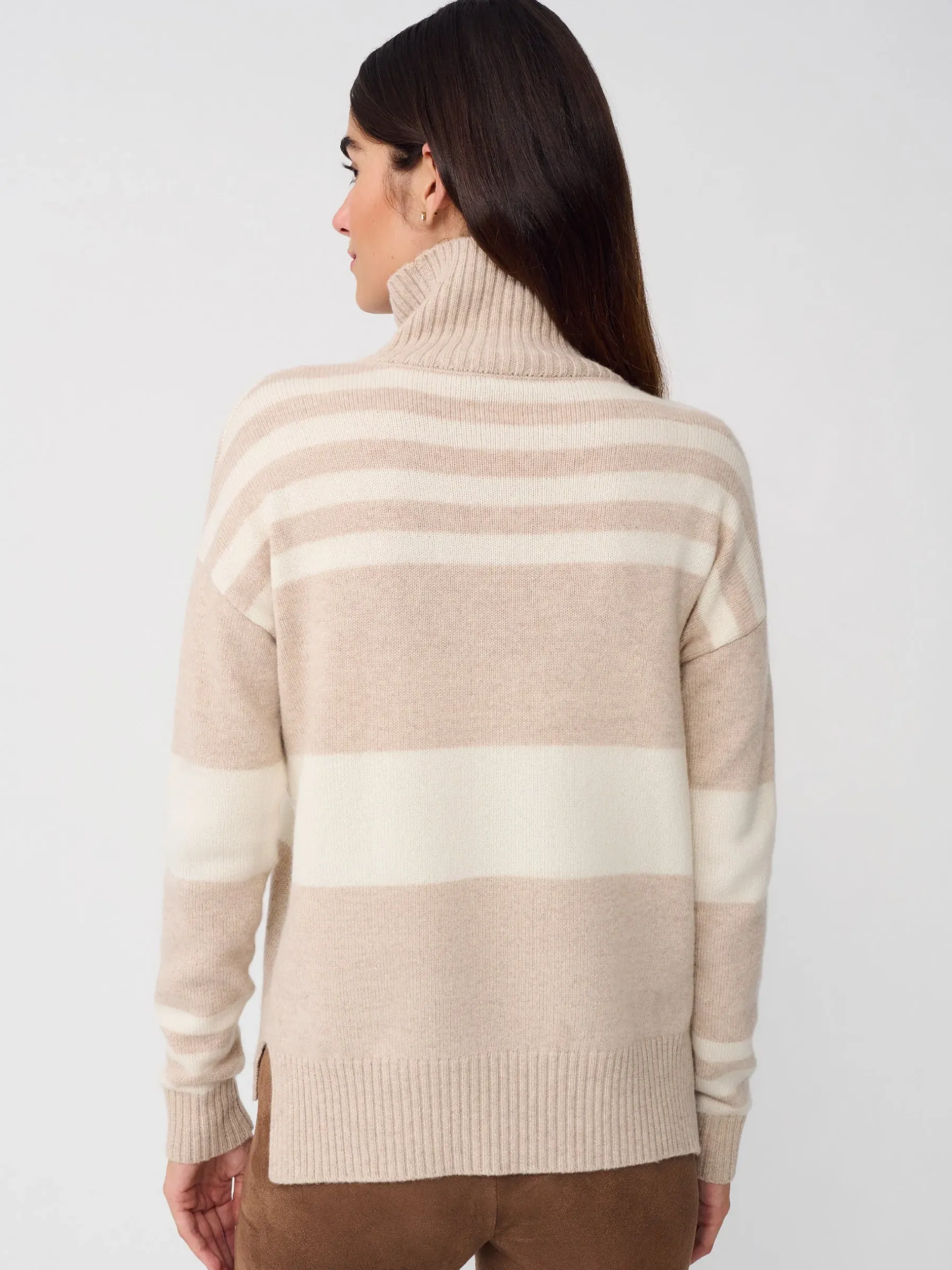 Clara Cashmere Turtleneck In Stripe-J.McLaughlin Clearance