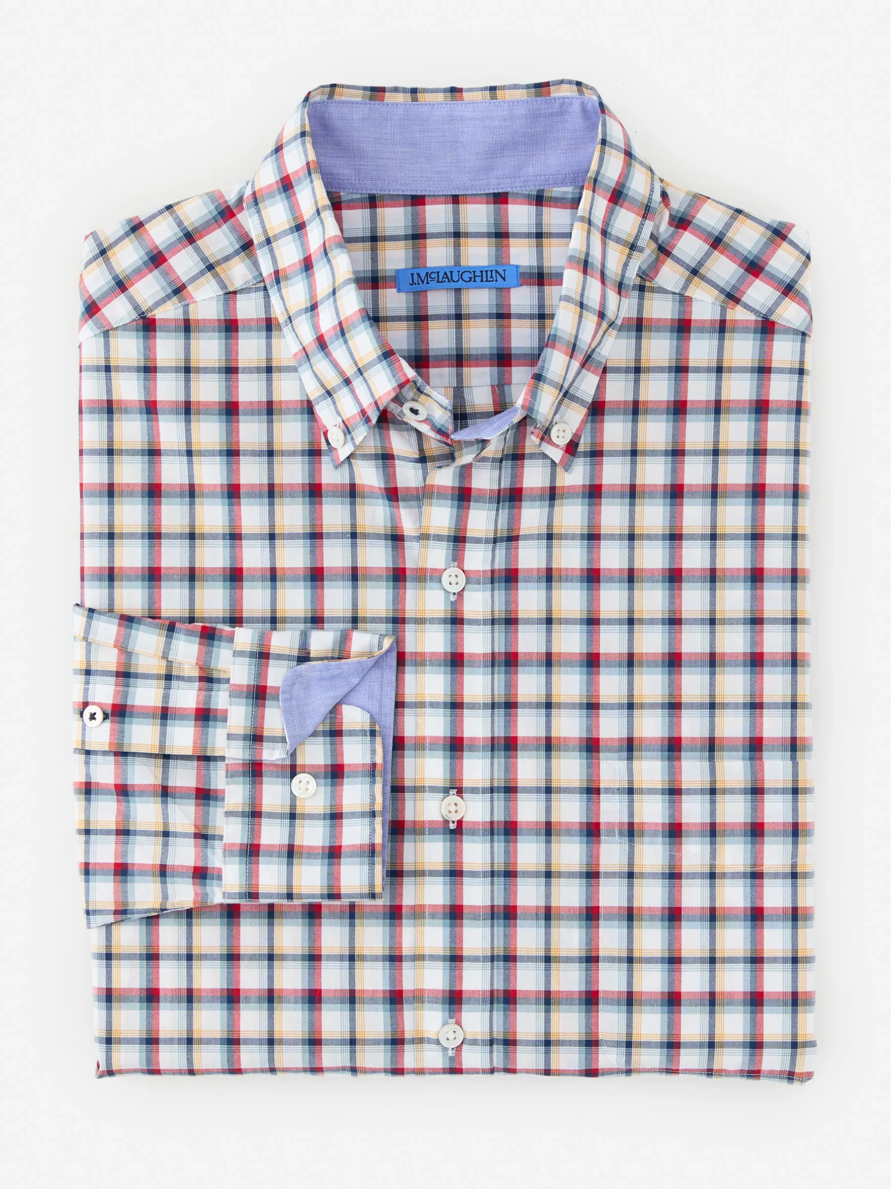 Collis Classic Fit Shirt In Plaid-J.McLaughlin Clearance