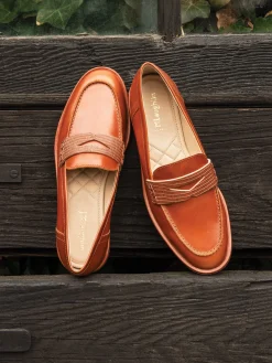 Concetta Leather Loafers-J.McLaughlin Online