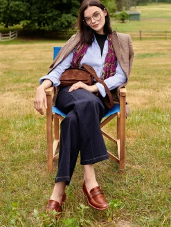 Concetta Leather Loafers-J.McLaughlin Online