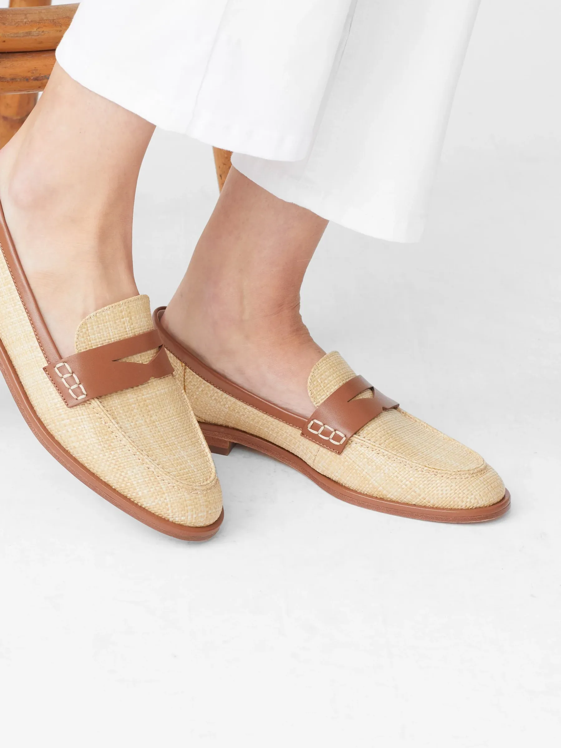 Concetta Raffia Loafers-J.McLaughlin Discount