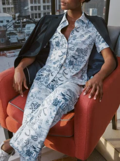 Cornelia Shirt In Chinoiserie Toile-J.McLaughlin Fashion