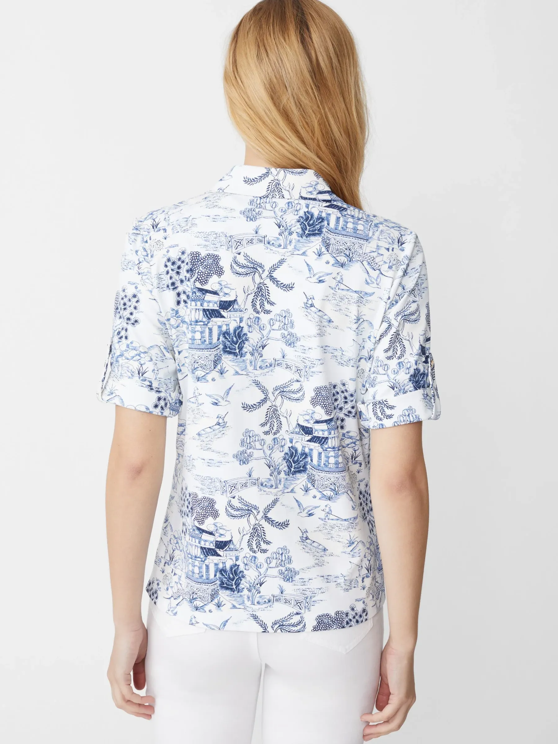 Cornelia Shirt In Chinoiserie Toile-J.McLaughlin Fashion