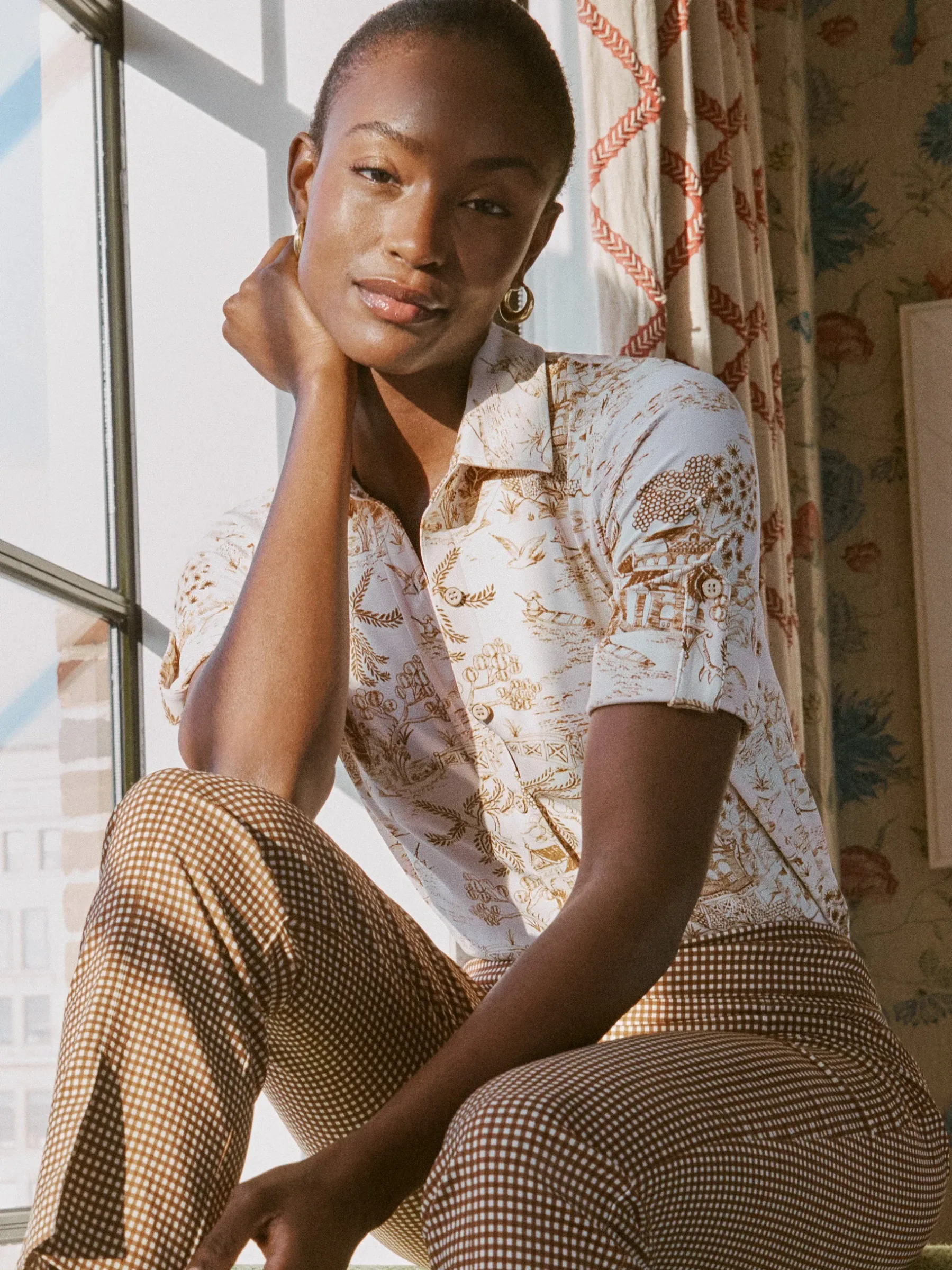 Cornelia Shirt In Chinoiserie Toile-J.McLaughlin Sale