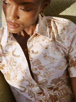 Cornelia Shirt In Chinoiserie Toile-J.McLaughlin Sale