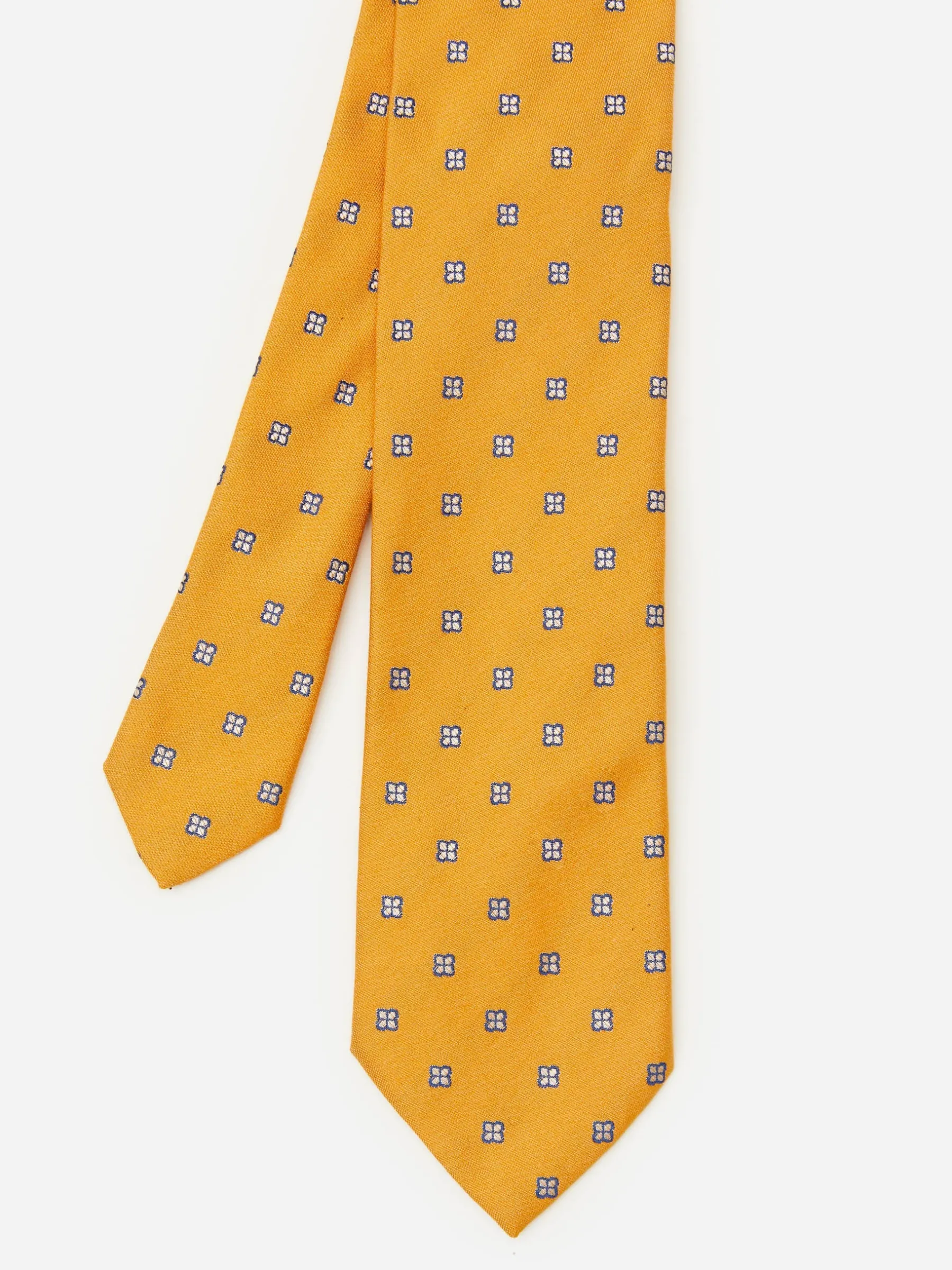 Cotton Silk Tie In Micro Hydrangea-J.McLaughlin Sale