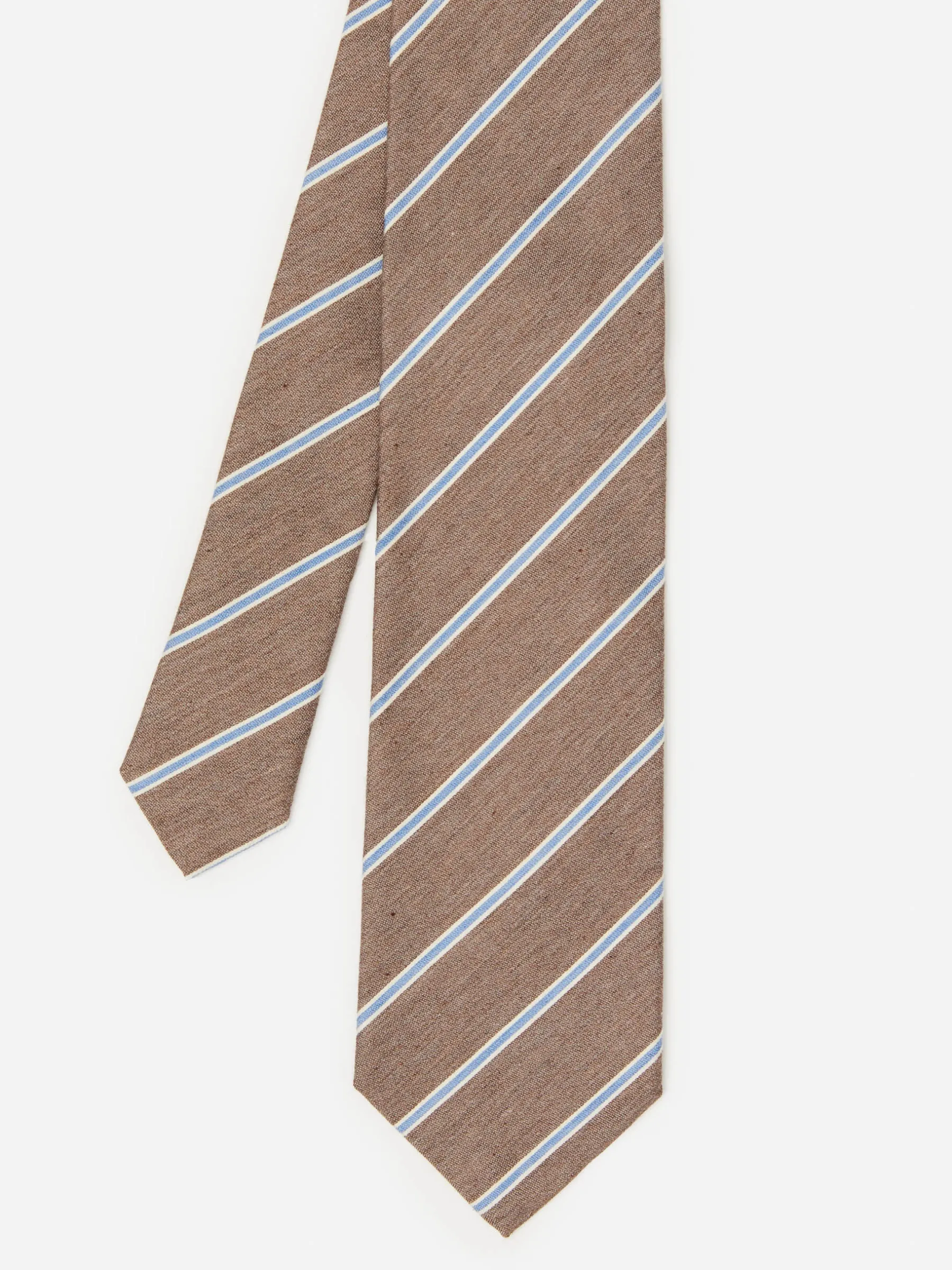 Cotton Silk Tie In Regimental Stripe-J.McLaughlin Hot