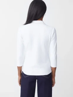 Court 3/4 Sleeve Polo In Fernwood Geo Jacquard-J.McLaughlin Online