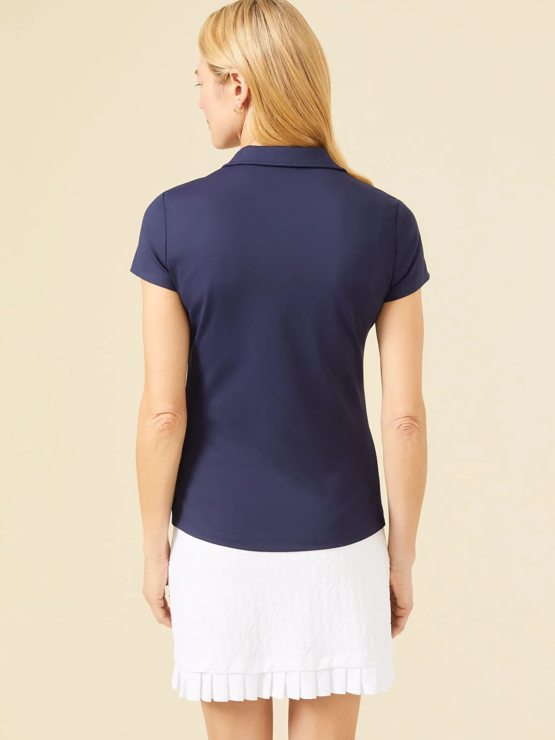 Court Cap Sleeve Polo-J.McLaughlin Sale