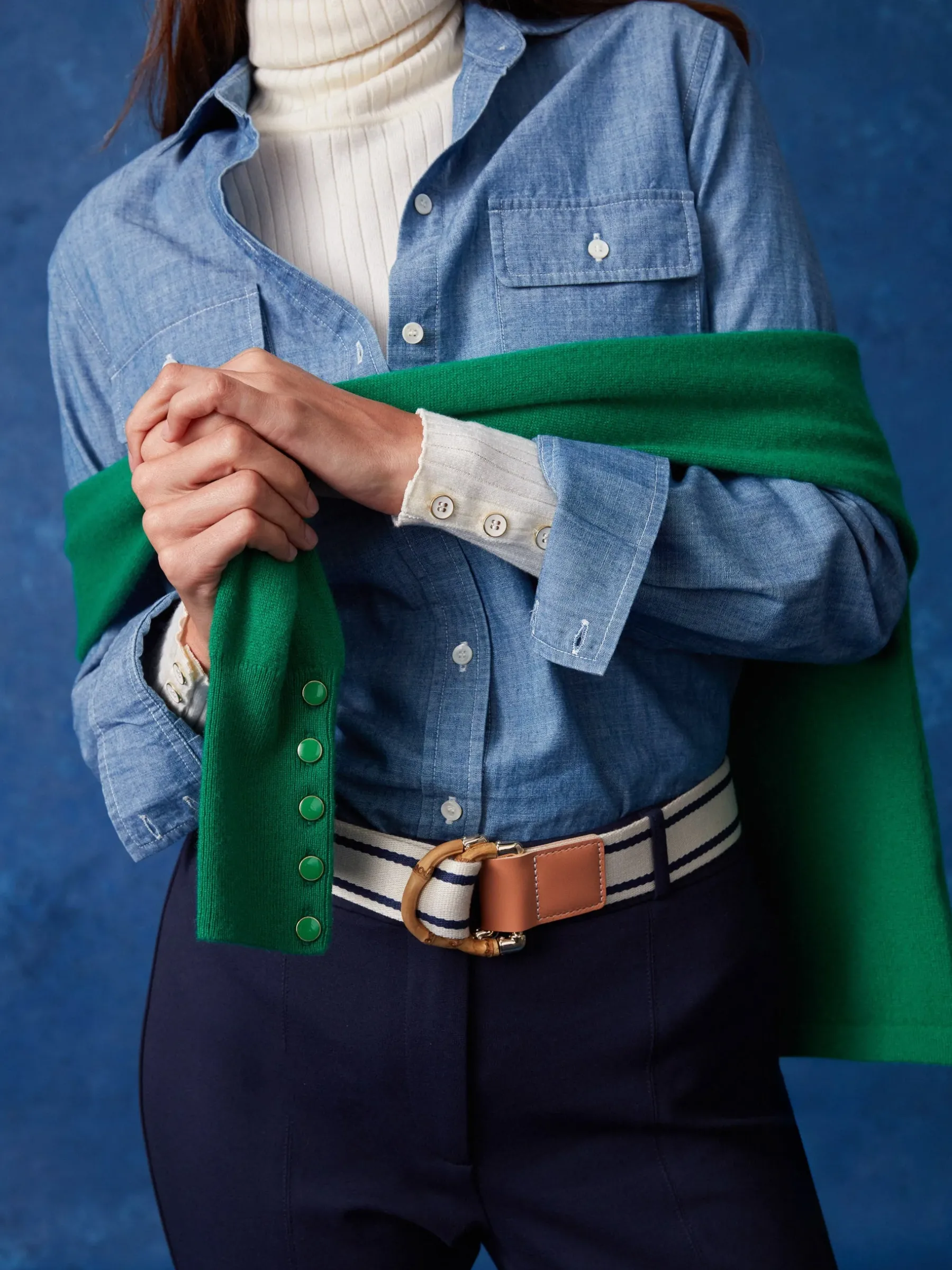 Dockside Belt In Stripe-J.McLaughlin Sale
