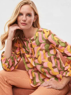 Edda Blouse In Abstract Chaise-J.McLaughlin Discount