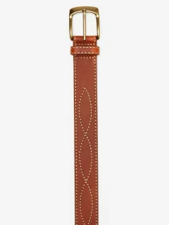 Embroidered Leather Belt-J.McLaughlin Fashion