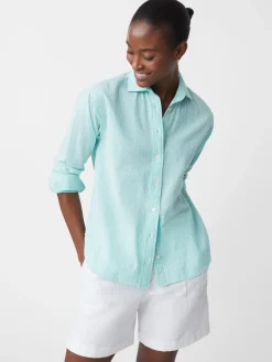 Finn Seersucker Shirt In Stripe-J.McLaughlin Outlet